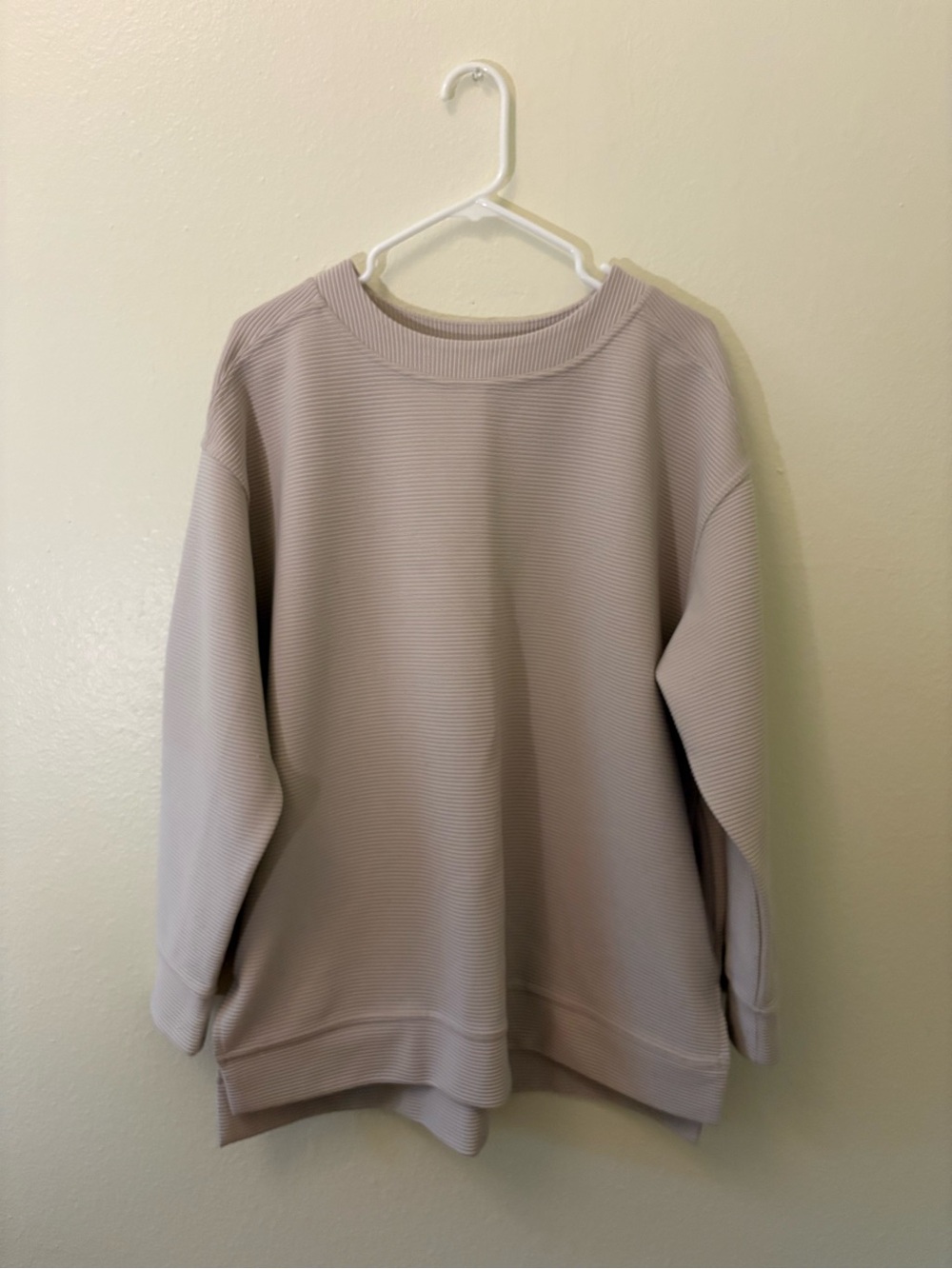 Zella Beige Crewneck Sweater